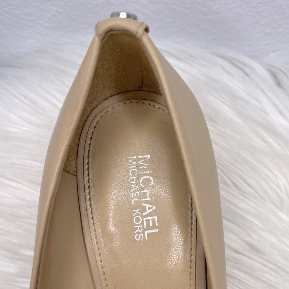 Micheal Kors Dorothy Flex Pump Tan Classic Heel - Color Light Brush - Size: 5.5M - Picture 8 of 16